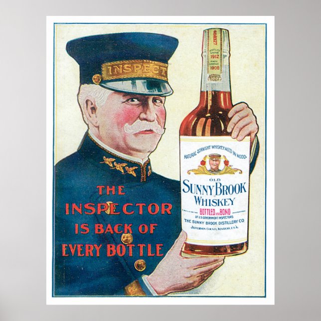 Old Sunny Brook Whiskey Poster (Vorne)