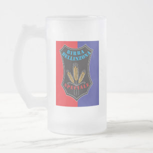 Old swiss Beer Brewerie Mug Mattglas Bierglas