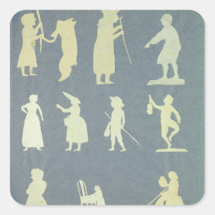 Old Tales Quadratischer Aufkleber