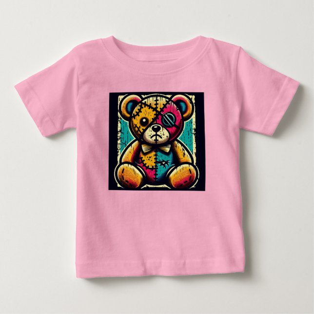 Old Teddybear, creepy Baby T-shirt (Vorderseite)