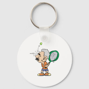 Old Tennis Player Schlüsselanhänger