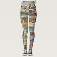 Old Texas Postkarten Leggings