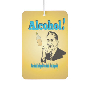 Old Time Alcohol Spaß Gag Jest Autolufterfrischer
