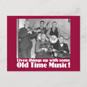 Old Time Music K Postkarte