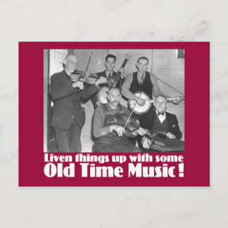 Old Time Music K Postkarte