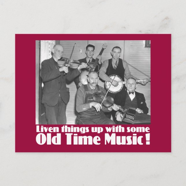 Old Time Music K Postkarte (Vorderseite)