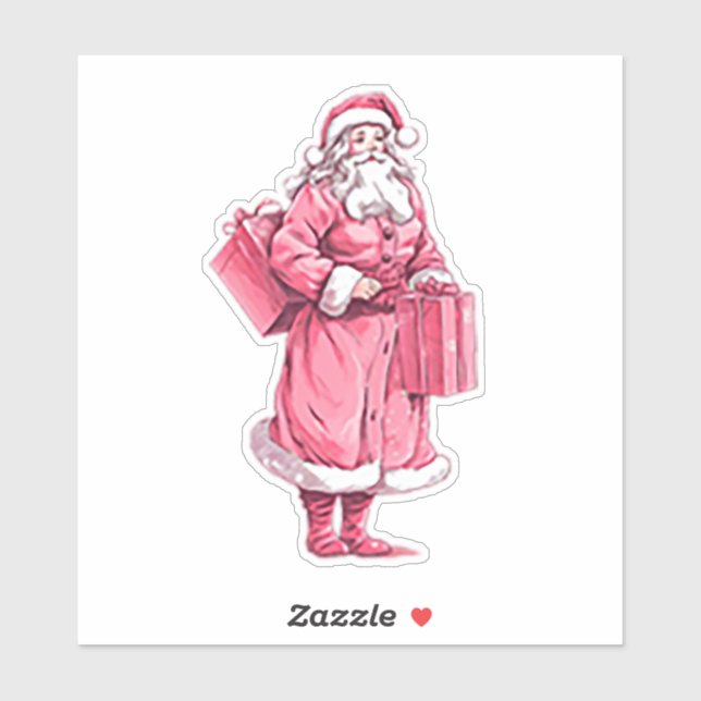 Old Time Santa Clause Aufkleber (Blatt)