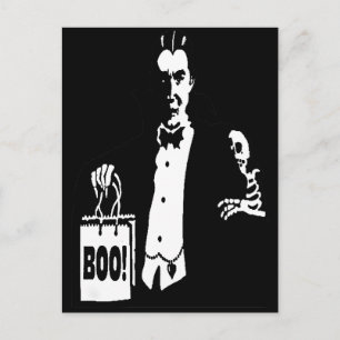 Old Time Vampire Trick-or-Treater Postkarte