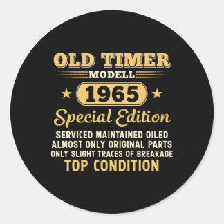 Old Timer Modell 1965 Sonderausgabe Runder Aufkleber