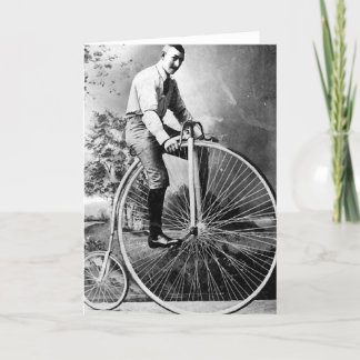 Old' Timey Pennyfarthing Victorian Bicycle Karte