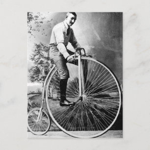 Old' Timey Pennyfarthing Victorian Bicycle Postkarte