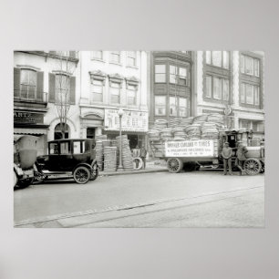 Old Tire Store, 1921 Poster