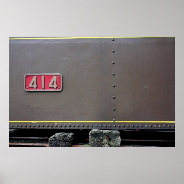 Old Train Mastrou Ich bin für die Instandhaltung P Poster (Vorne)