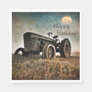 Old Traktor Birthday Serviette