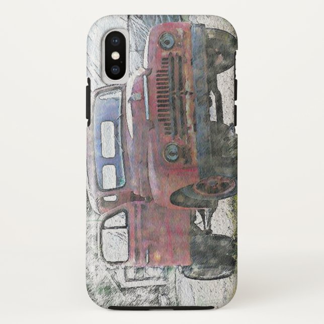 Old Truck iPhone XS Fall Case-Mate iPhone Hülle (Rückseite)