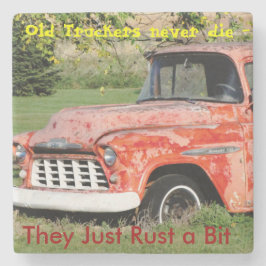 Old Trucker Stone Untersetzer