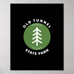 Old Tunnel State Park Texas Tx Baum Urlaub Andenke Poster