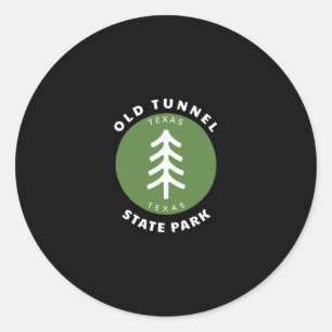 Old Tunnel State Park Texas Tx Baum Urlaub Andenke Runder Aufkleber