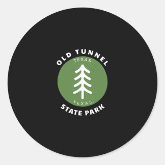 Old Tunnel State Park Texas Tx Baum Urlaub Andenke Runder Aufkleber