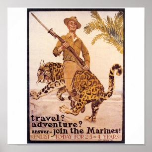 Old U.S. Marines Poster ca. 1917