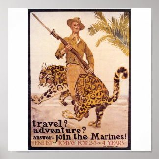 Old U.S. Marines Poster ca. 1917