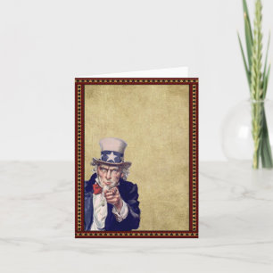 Old Uncle Sam- Prim Lil Mitteilungskarten