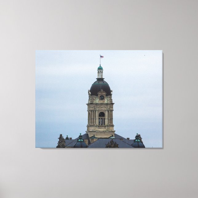 Old Vanderburgh Landkreis Courthouse, Evansville,  Leinwanddruck (Vorderseite)