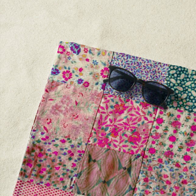 Old Vintag Chic Boho Quilt Strandtuch (Beispiel)