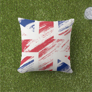 Old Vintag Grunge United Flag Union Jack Kissen