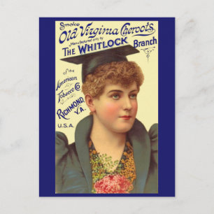 Old Virginia Cheroots ad 1890 Postkarte