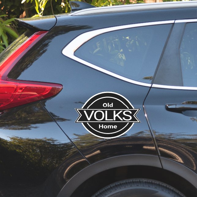 Old VOLKS Zuhause Sticker (Auto Seite)