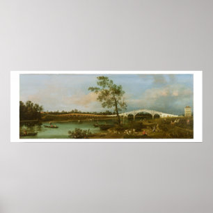 Old Walton's Bridge, 1755 (Öl auf Leinwand) Poster