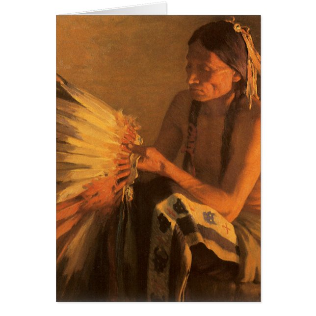 Old War Bonnet von Joseph Henry Sharp (Vorne)
