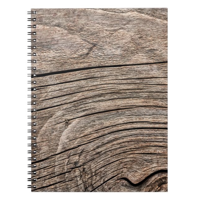 Old Weathered Rotten Knotted Coarse Wood G Notizblock (Vorderseite)
