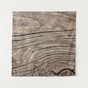 Old Weathered Rotten Knotted Coarse Wood G Wandteppich