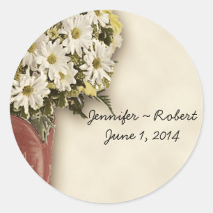 Old West Boot Bouquet 2 Umschlag Aufkleber Sticker