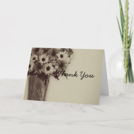 Old West Boot Bouquet Vintag Dankeschön Karte