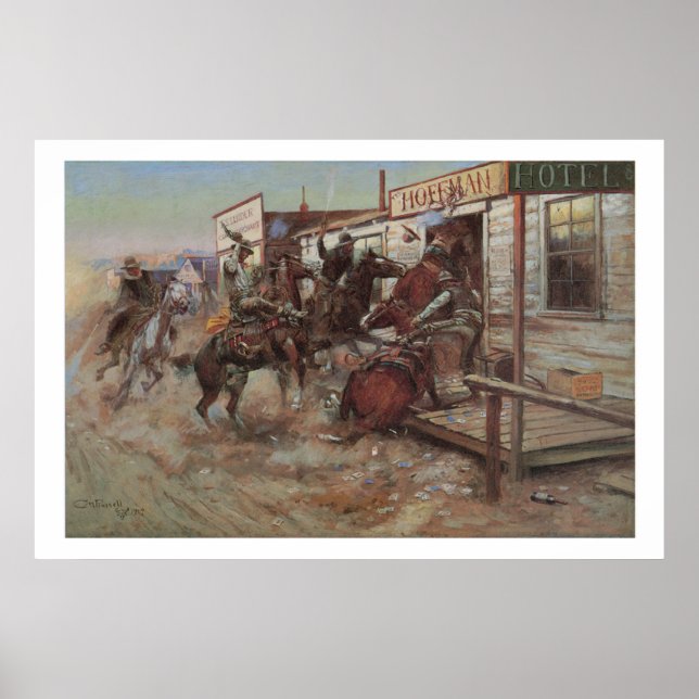 Old West In Without Knocke Art Imprimer Poster (Devant)