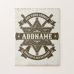 Old West Sheriff Stellvertretende Rifles Abzeichen