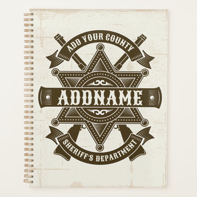 Old West Sheriff Stellvertretende Rifles Abzeichen Planer (Vorderseite)