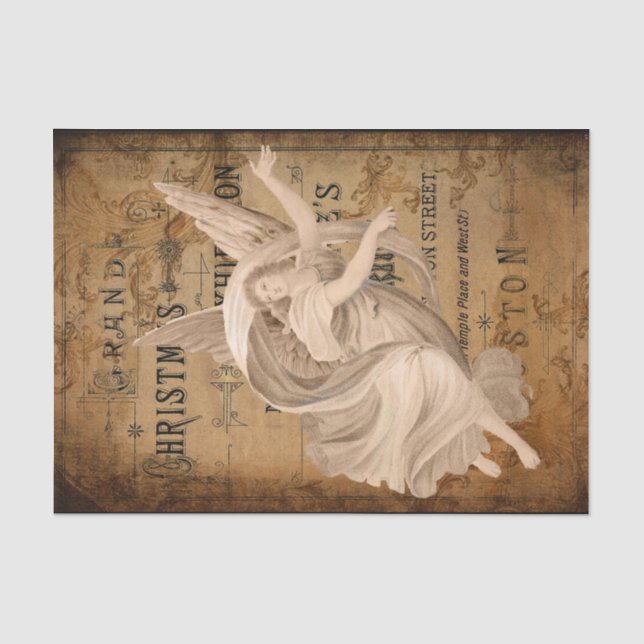 Old World Christmas Engel Seidenpapier (Vorderseite)