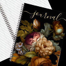 Old World Dark Painted Blume Journal