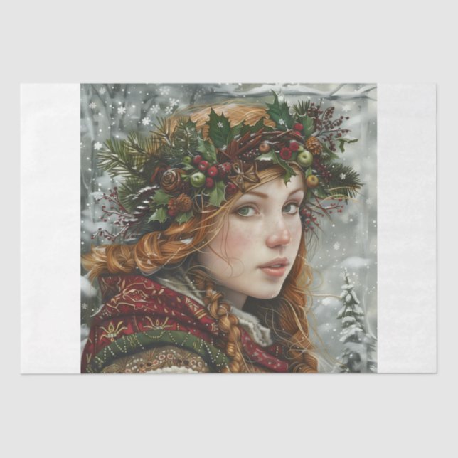 Old World Lady Seidenpapier (Vorderseite)