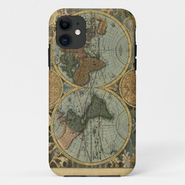 Old World Map iPhone-Hülle Case-Mate iPhone Hülle (Rückseite)