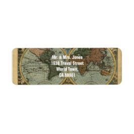 Old World Map Labels