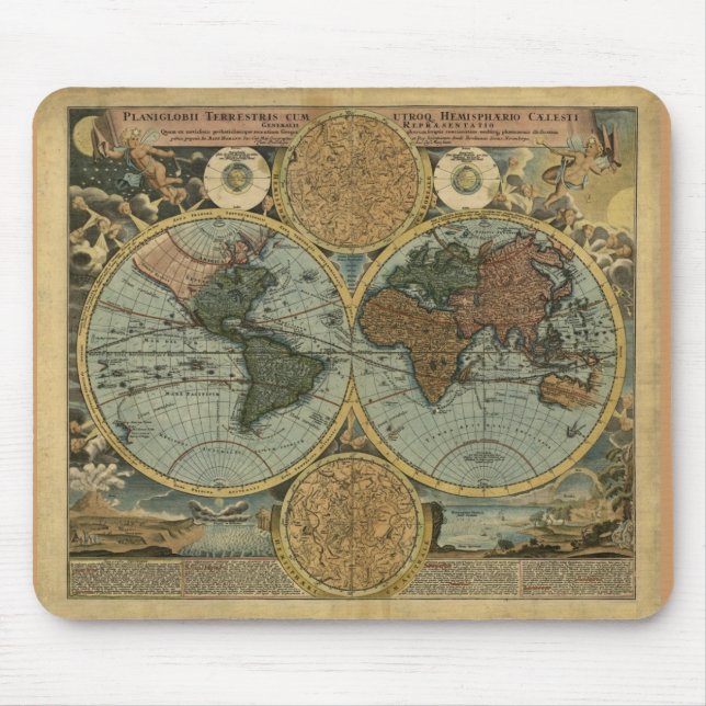 Old World Map Mousepad (Vorne)