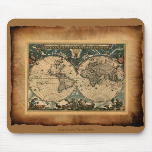 Old World Map Mousepad