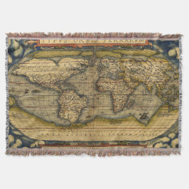Old World Map Rugs Decke