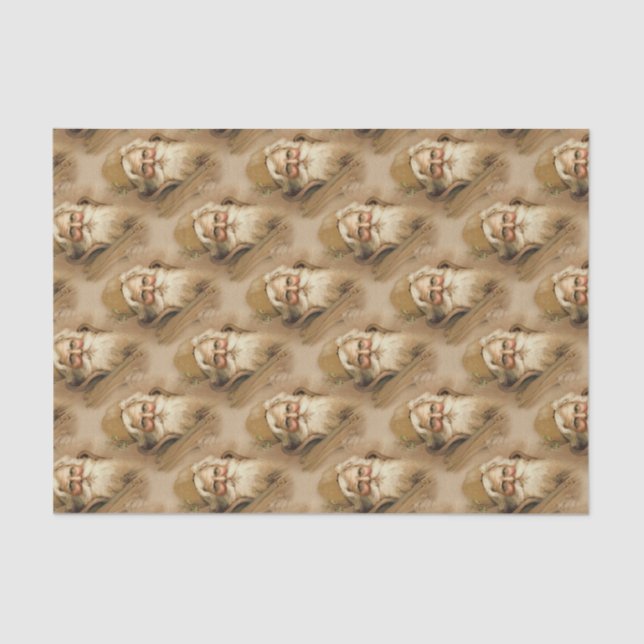 Old World Santa Claus - Gewebepapier Seidenpapier (Vorderseite)