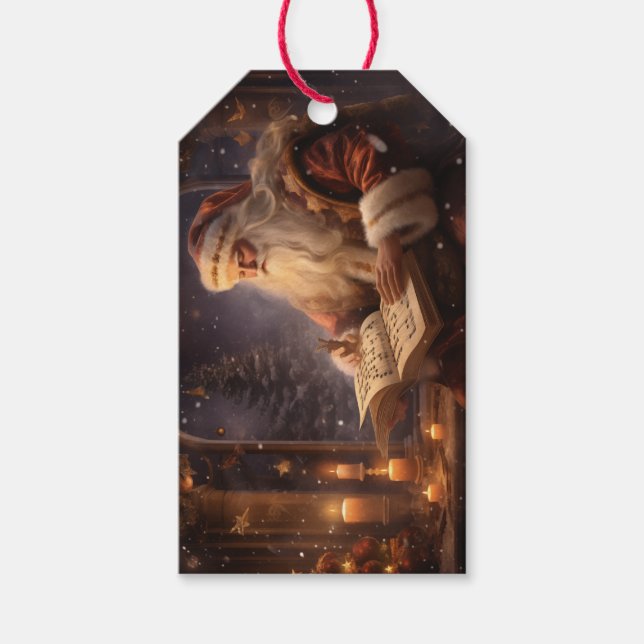 Old World Santa Geschenkanhänger (Vorderseite)